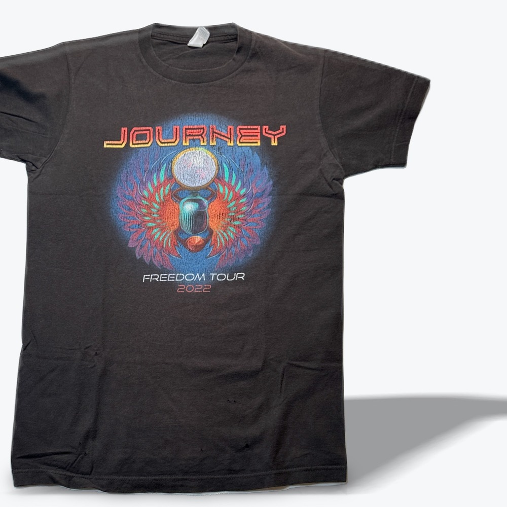 Journey Concert T Shirt 2022 Freedom Tour Mens Small Double Sided Tour Dates